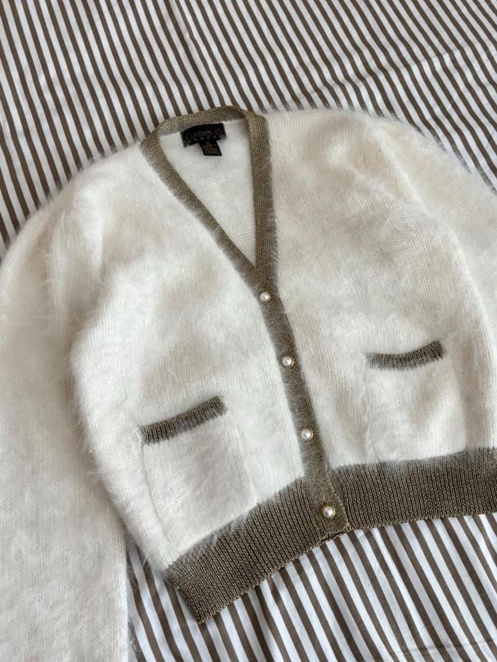 Vintage Rabbit Fur Cardigan - Picture 3 of 5